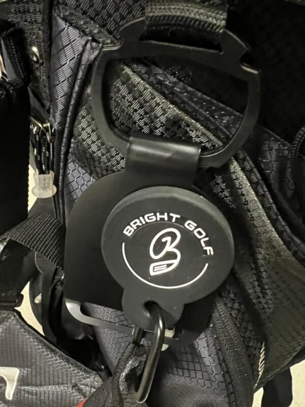 Golf bag metal landing pad packed with golf bag, magnet mount with rangefinder